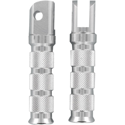 Emgo Front Footpegs - Silver - for Yamaha [MPN: 50-11241]_382096