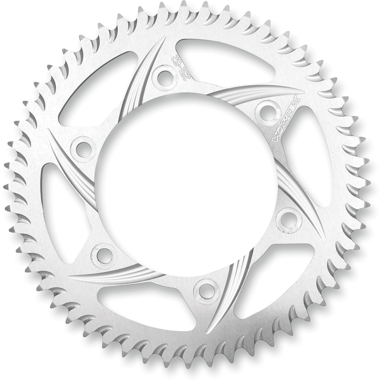 Vortex Aluminum Sprocket - Silver - Rear - 520 - 43-Tooth Fits Kawasaki [MPN: 491A-43]_492372