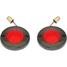 Custom Dynamics LED Flat Turn Signals - 1156 - Black - Red Lens PB-FB-R-1156BR_367515