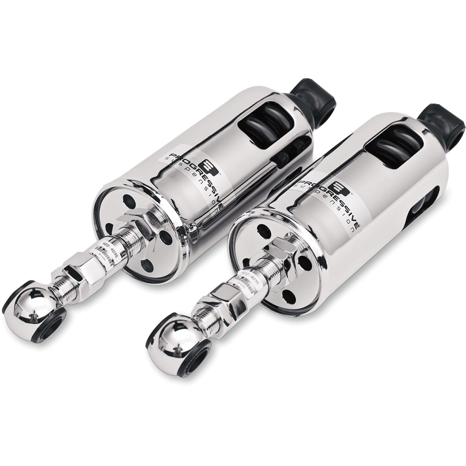 Progressive Suspension 422 Series Adjustable Shocks - Chrome - Heavy-Duty 422-4001C_459272