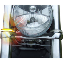 Custom Dynamics Wrap-Arounds™ LED Lights - 43 mm -  Chrome - Clear/Amber WA56-CC_367403
