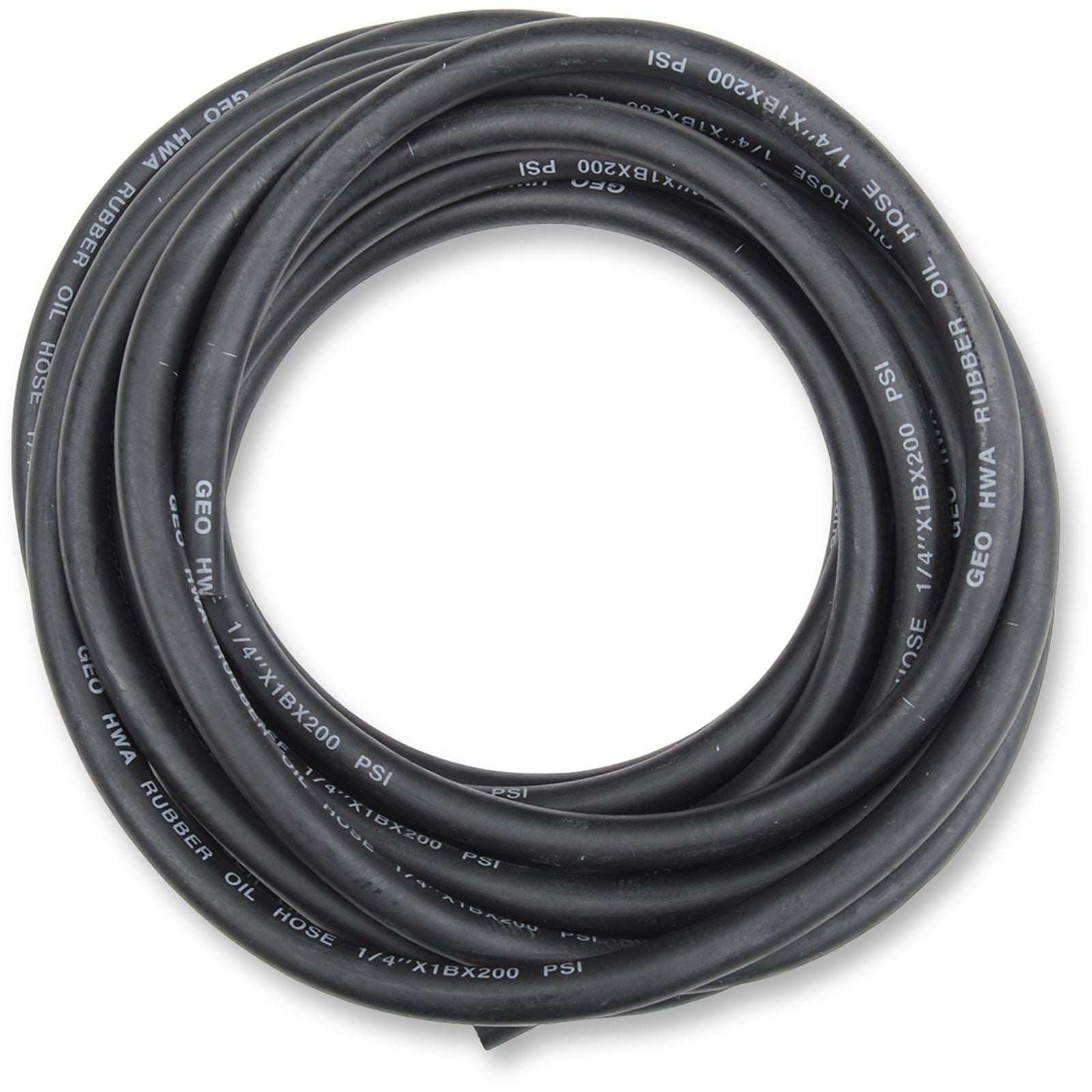 Emgo Oil/Fuel Line - Black - 1/4" - 25' 14-03711_381439
