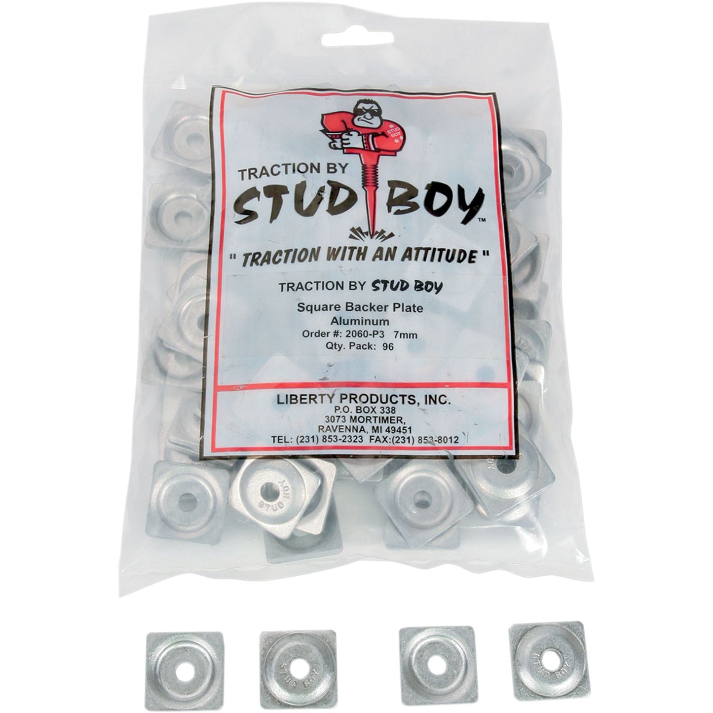 Stud Boy Backer Plates - Aluminum - 7mm - 96/Pack 2060-P3_476731
