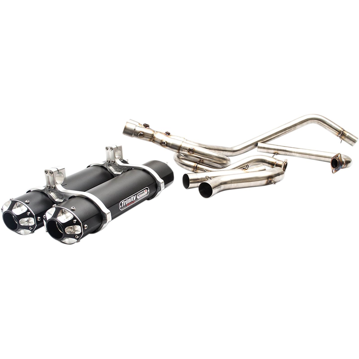 Trinity Racing Exhaust - Black - Dual [MPN: TR-4112D-BK]_485686