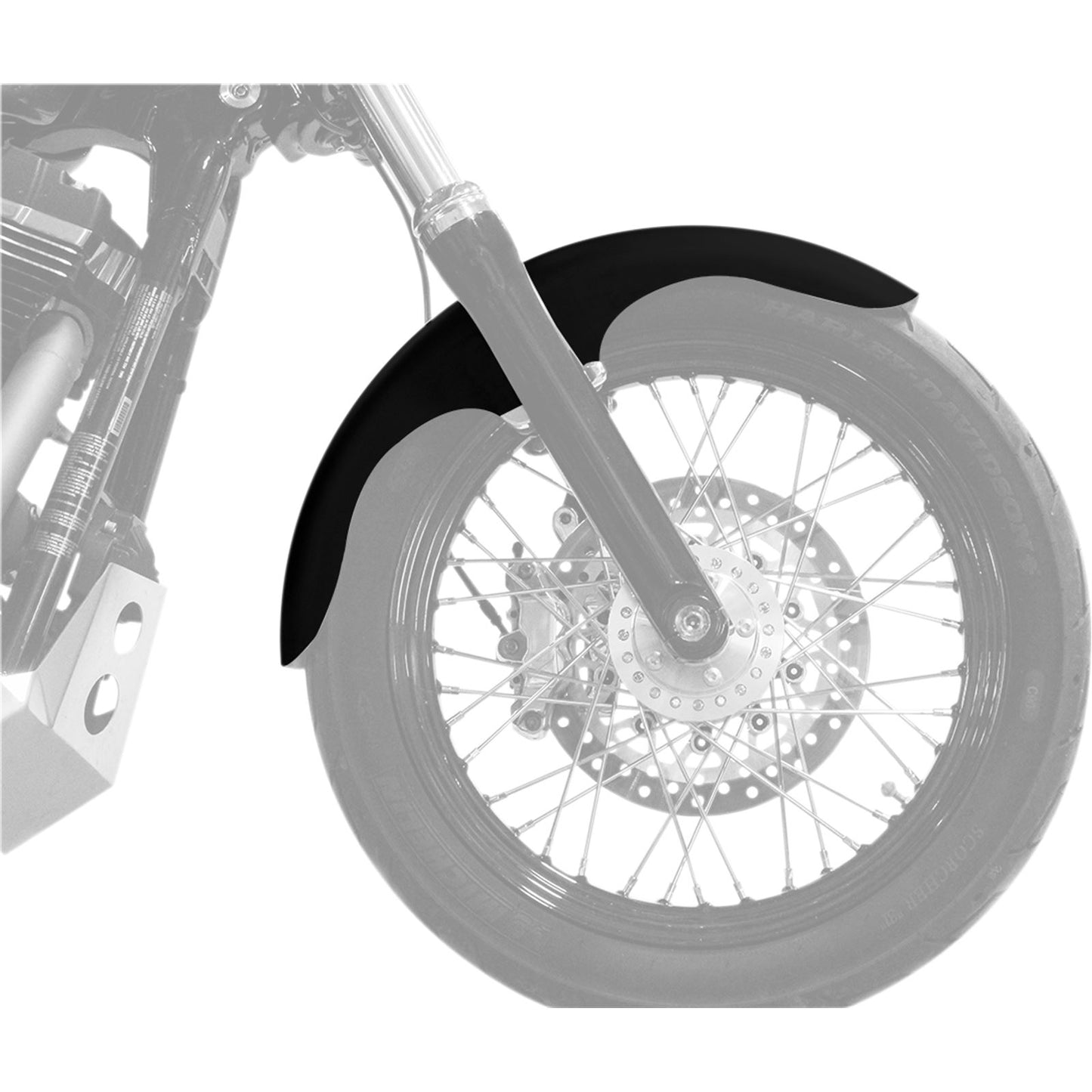 Klock Werks Klub Front Fender Kit - Black - Steel - 19" [MPN: KW05-06-0004]_409361