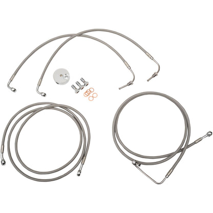 LA Choppers Stainless Steel Brake Lines fits Harley-Davidson Road Glide ABS [MPN: LA-8050B19]_416501