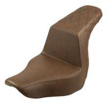Saddlemen Step Up Seat - Passenger Lattice Stitched - Brown 818-29-173BR_639797