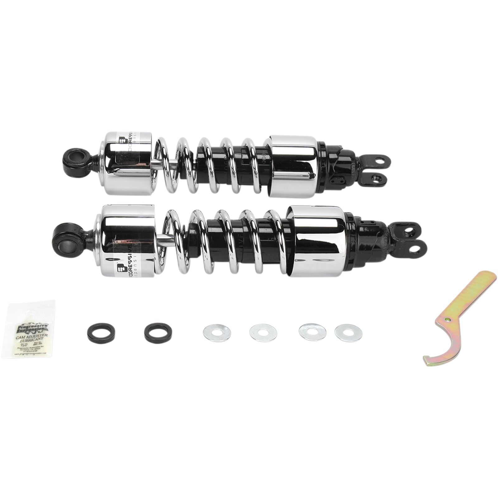 Progressive Suspension Shocks - 412 Cruiser Series - Chrome - 13" - Heavy Duty 412-4224C_459489