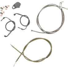 LA Choppers Standard SS Cable/Brake Line Kit For 15-17" Ape Hanger Handlebars [MPN: LA-8050KT-16]_415105