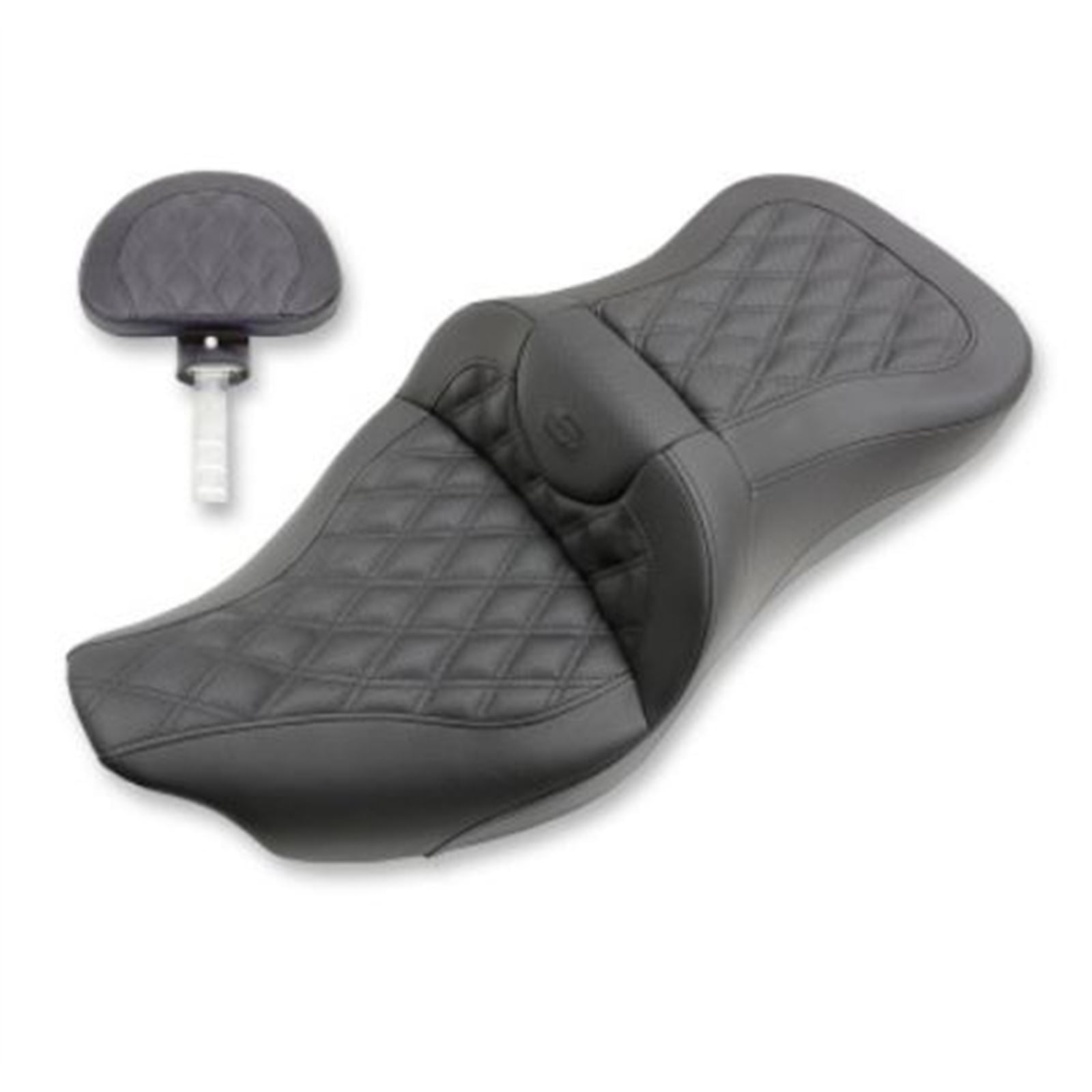 Saddlemen Extended Reach Road Sofa Seat - Lattice Stitched - Backrest [MPN: 808-07B-184BR]_639667