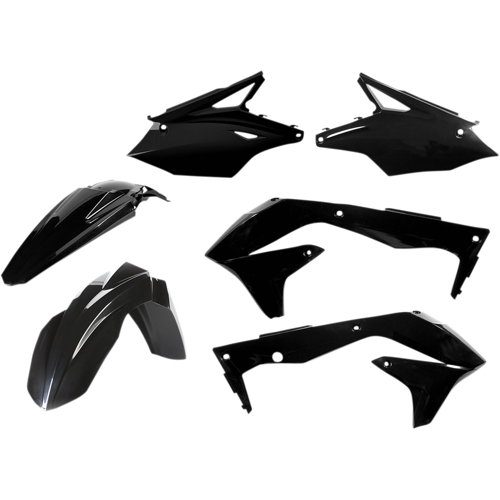 Acerbis Plastic Kit Black [MPN: 2449610001]_321560