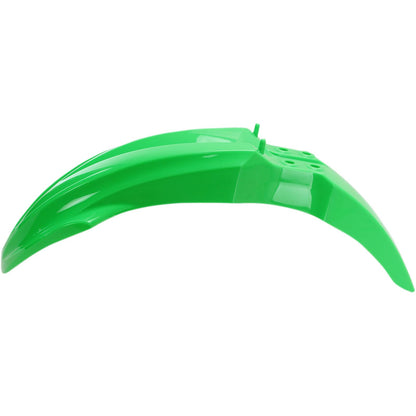 UFO Plastics Front Fender - Green - KX85 - '14-'17 [MPN: KA04726-AFLU]_487994