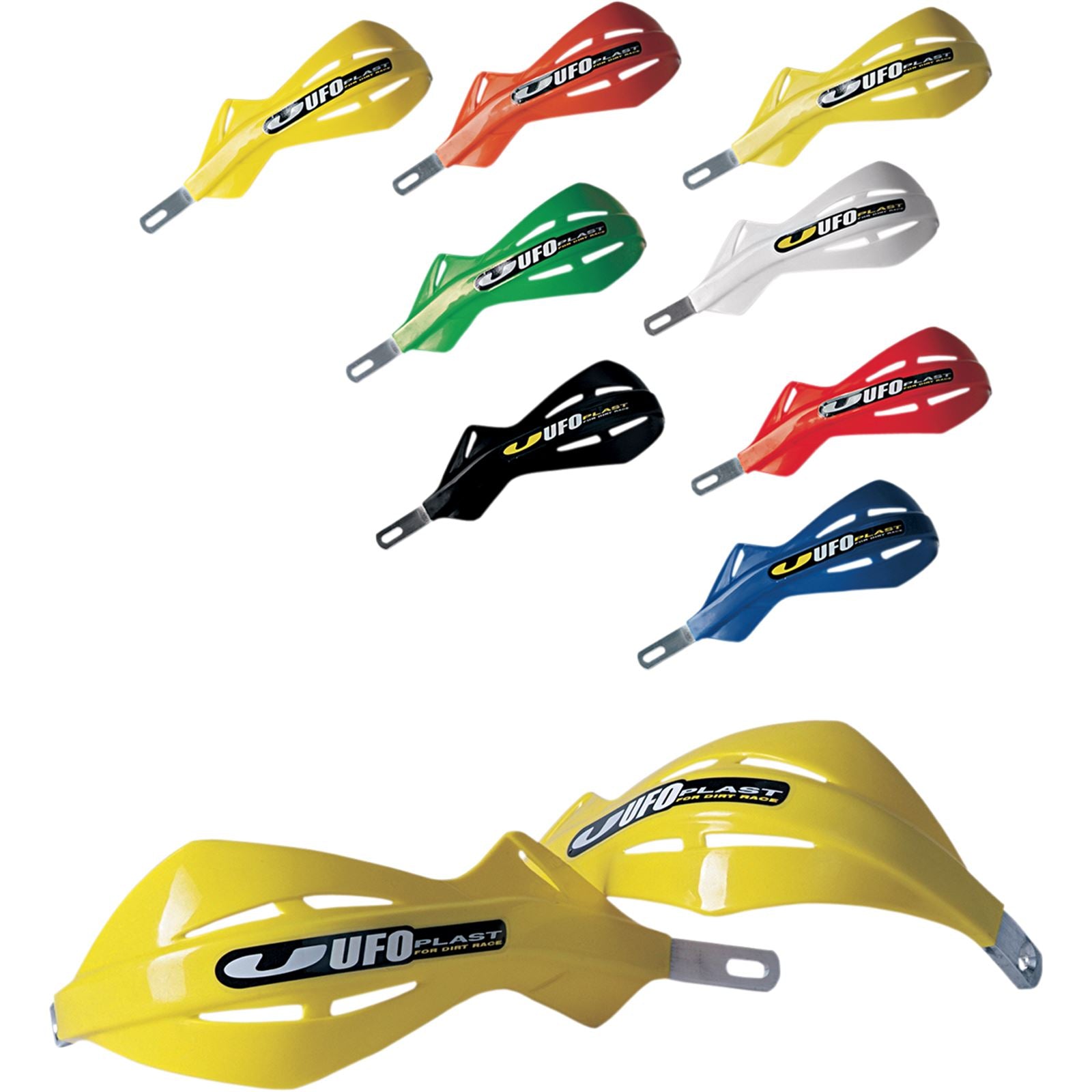 UFO Plastics White Handguards with  Aluminum [MPN: PM01633-041]_486845