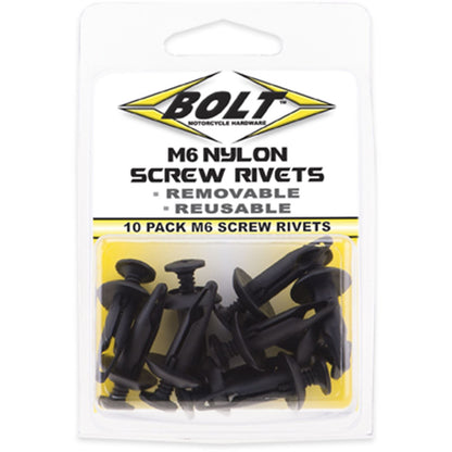 Bolt MC Hardware M6 Screw Rivet Kit - 10/Pack 2005-6SCRW_1002347