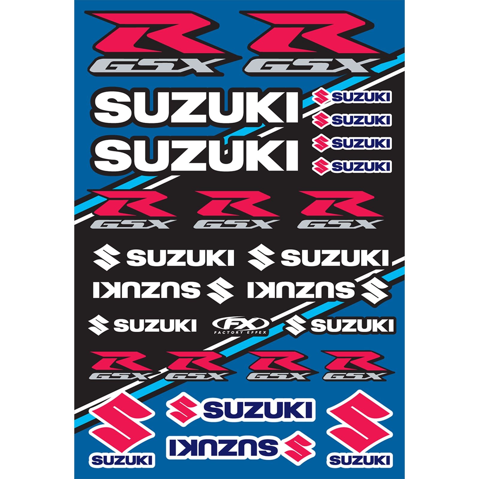 Factory Effex Decal Sheet - Suzuki 22-68434_384878