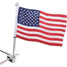Show Chrome 12" Flag Pole with Flag - Tubular Mount 4-248A_473652