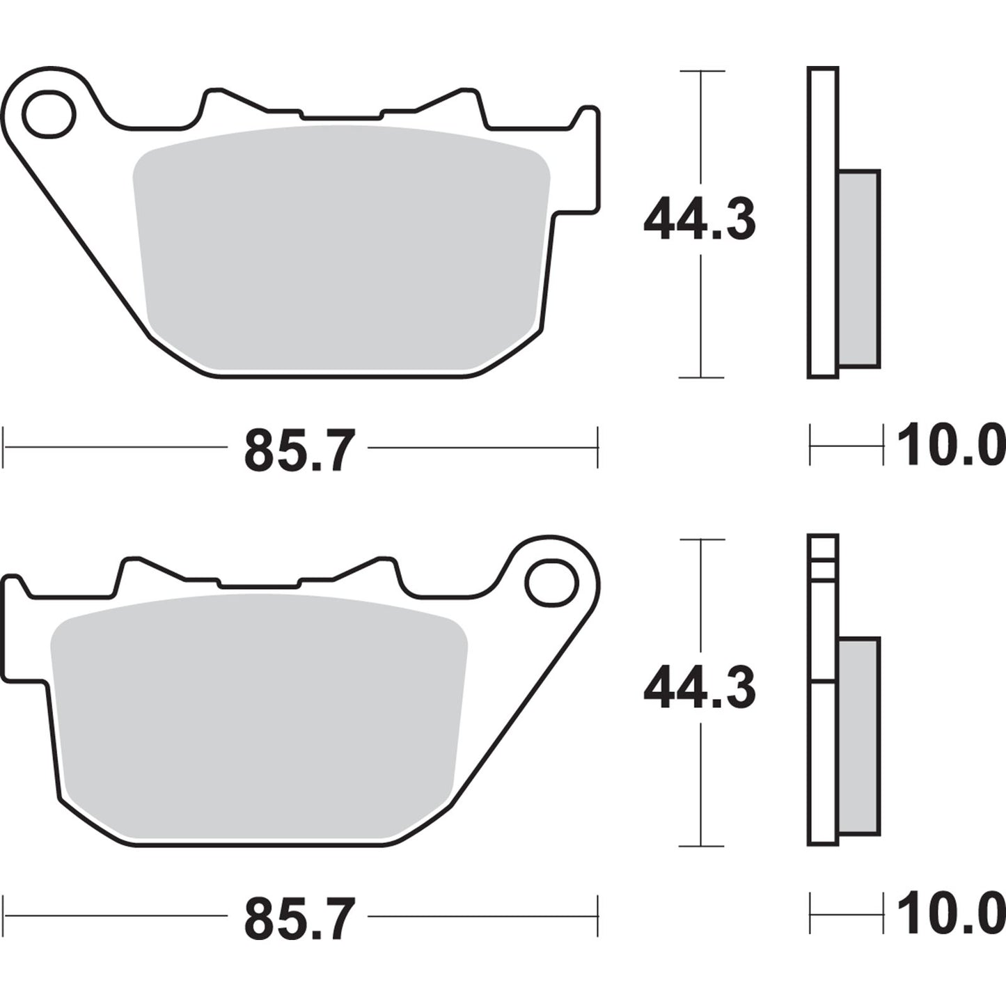 SBS Street Excel Brake Pads - Sportster [MPN: 808H.LS]_471120
