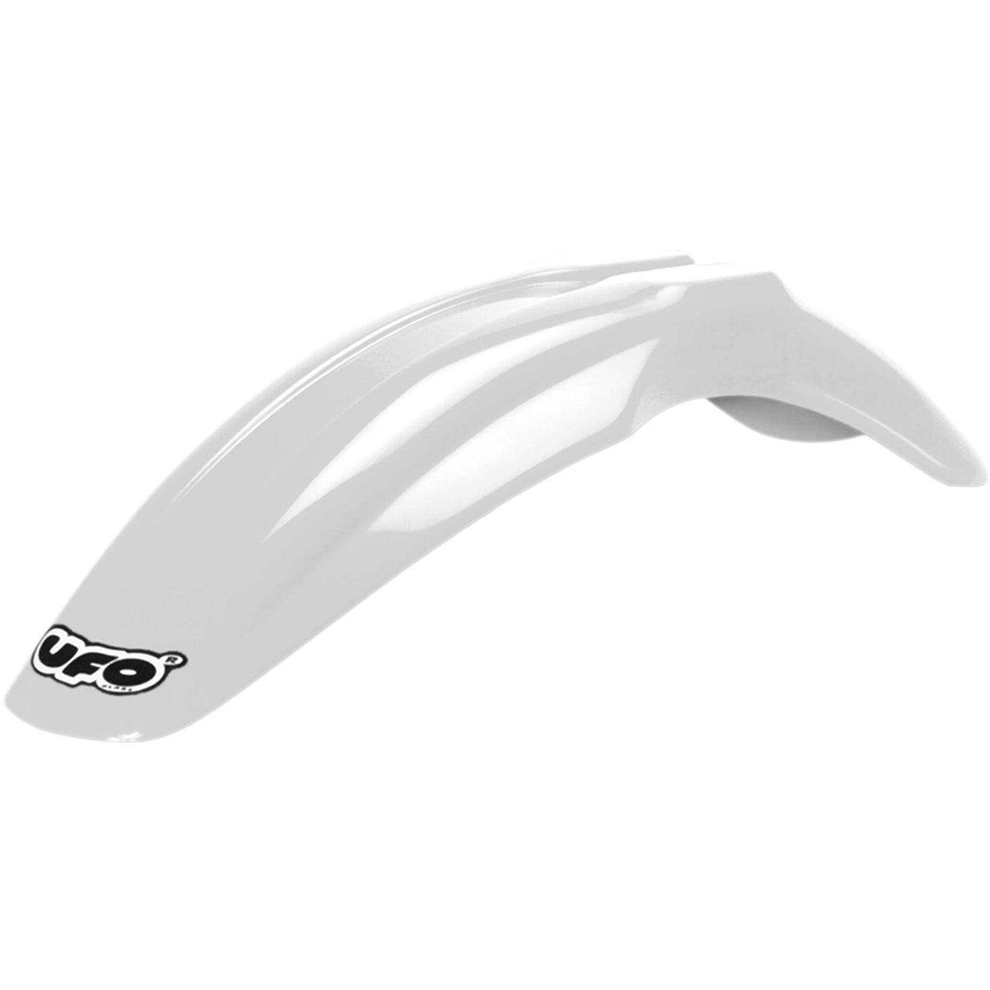 UFO Plastics Universal Supermoto Front Fender - White [MPN: PA01027-041]_487444