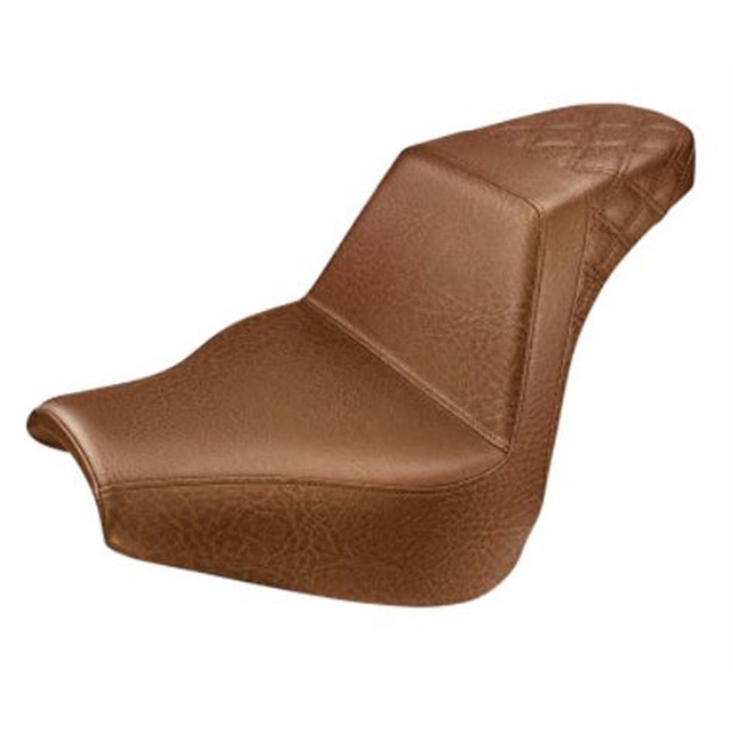 Saddlemen Step Up Seat - Passenger Lattice Stitched - Brown 818-31-173BR_639787