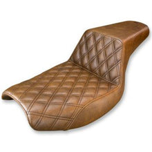 Saddlemen Step Up Seat - Lattice Stitched - Brown - FXR 882-09-172BR_639646
