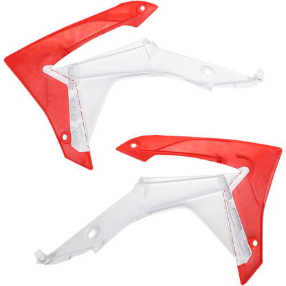Acerbis Radiator Shrouds Red/White 2314371030_319817