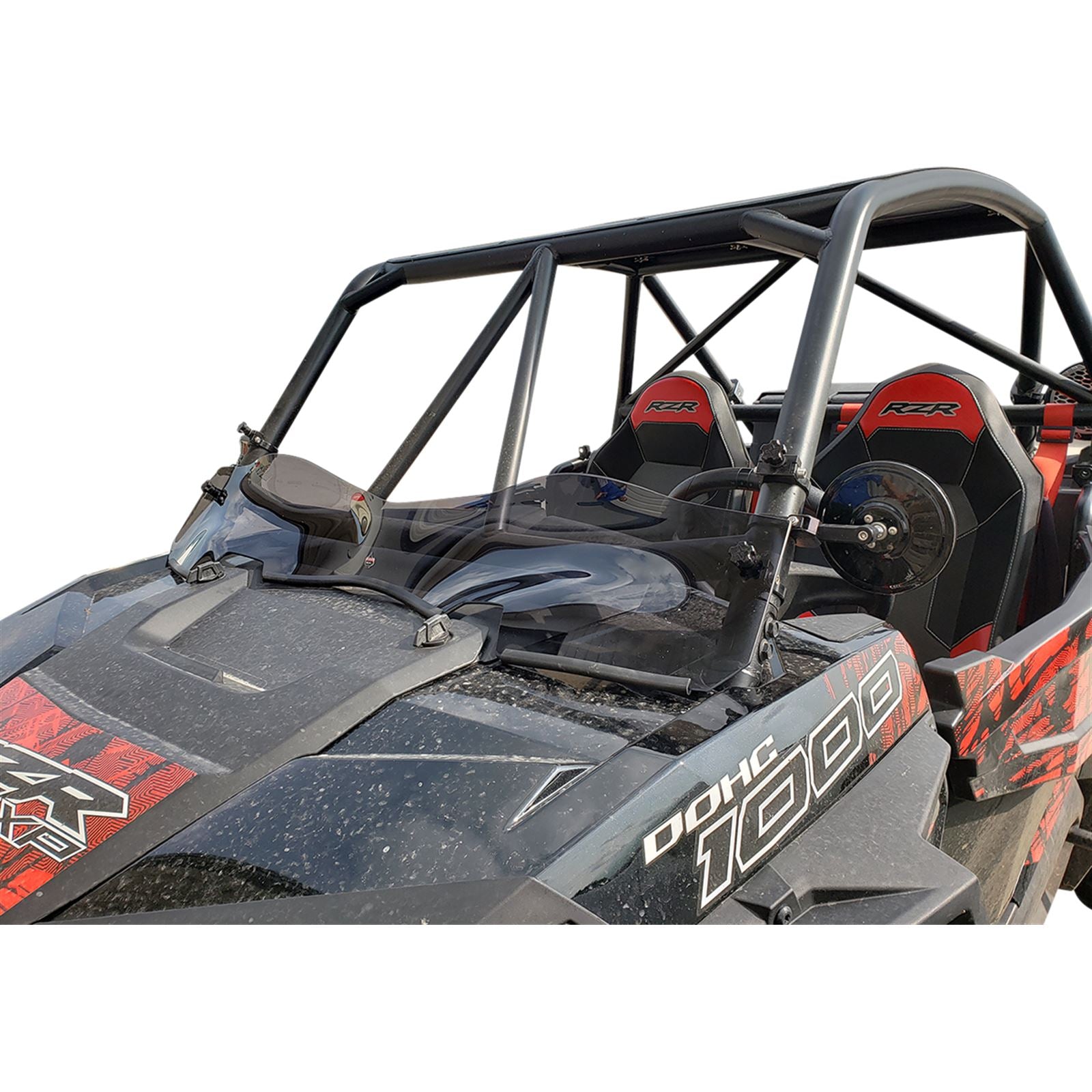 Klock Werks Flare Windshield - Dark Smoke - RZR [MPN: KW05-01-0529-DS]_409811