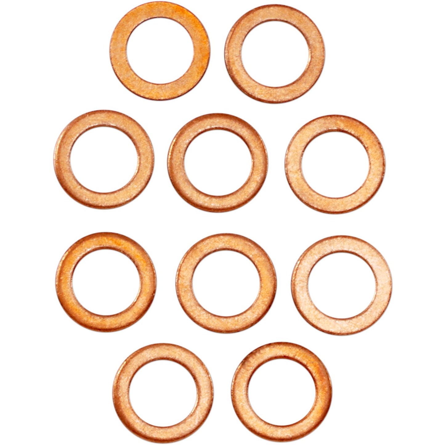 James Gaskets Lower Fork Leg Copper Washers - 10/Pack [MPN: 45398-96]_398678