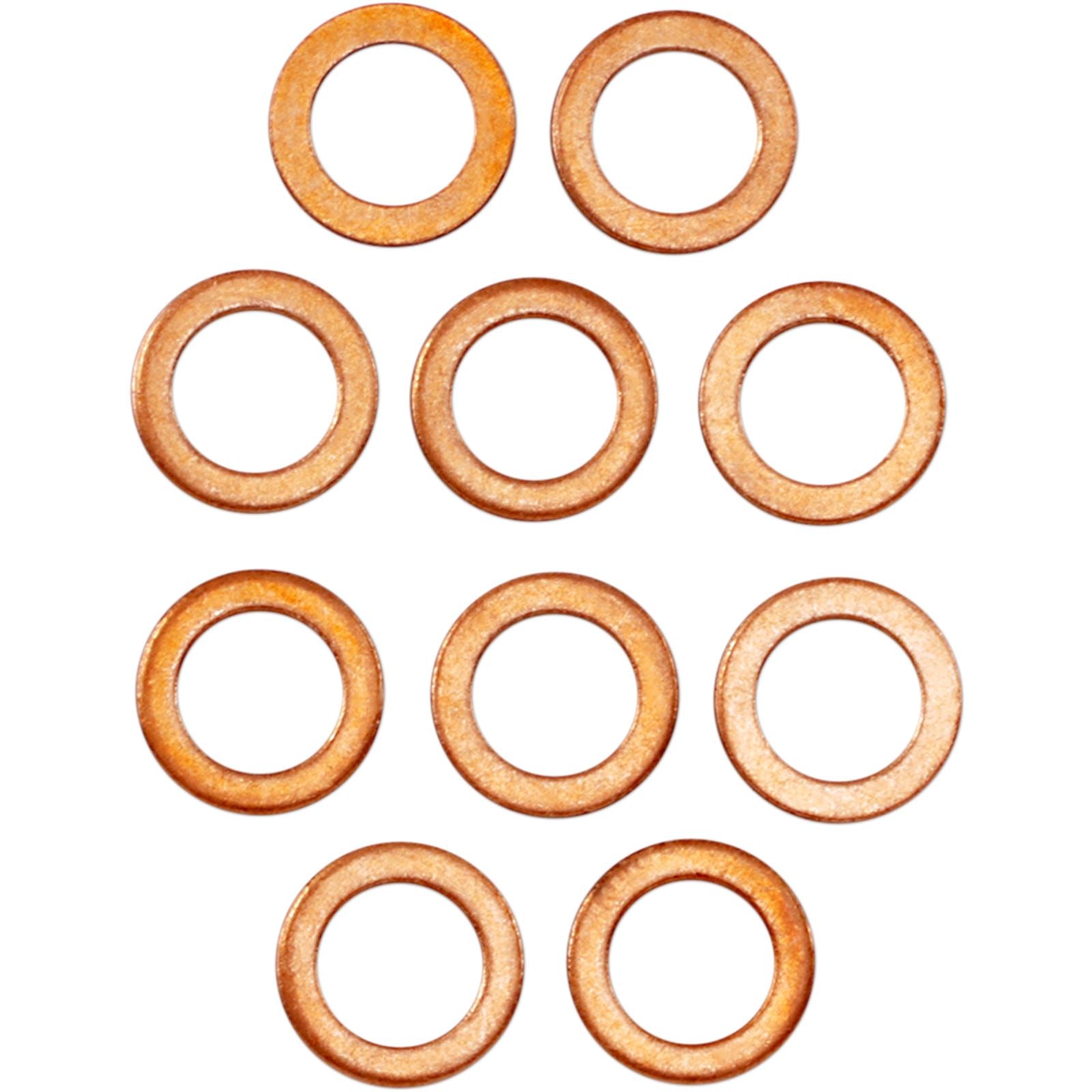 James Gaskets Lower Fork Leg Copper Washers - 10/Pack [MPN: 45398-96]_398678