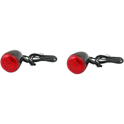 Custom Dynamics ProBEAM® Universal Turn Signals - Gloss Black/Red PB-UNV-RTS-R-B_367533