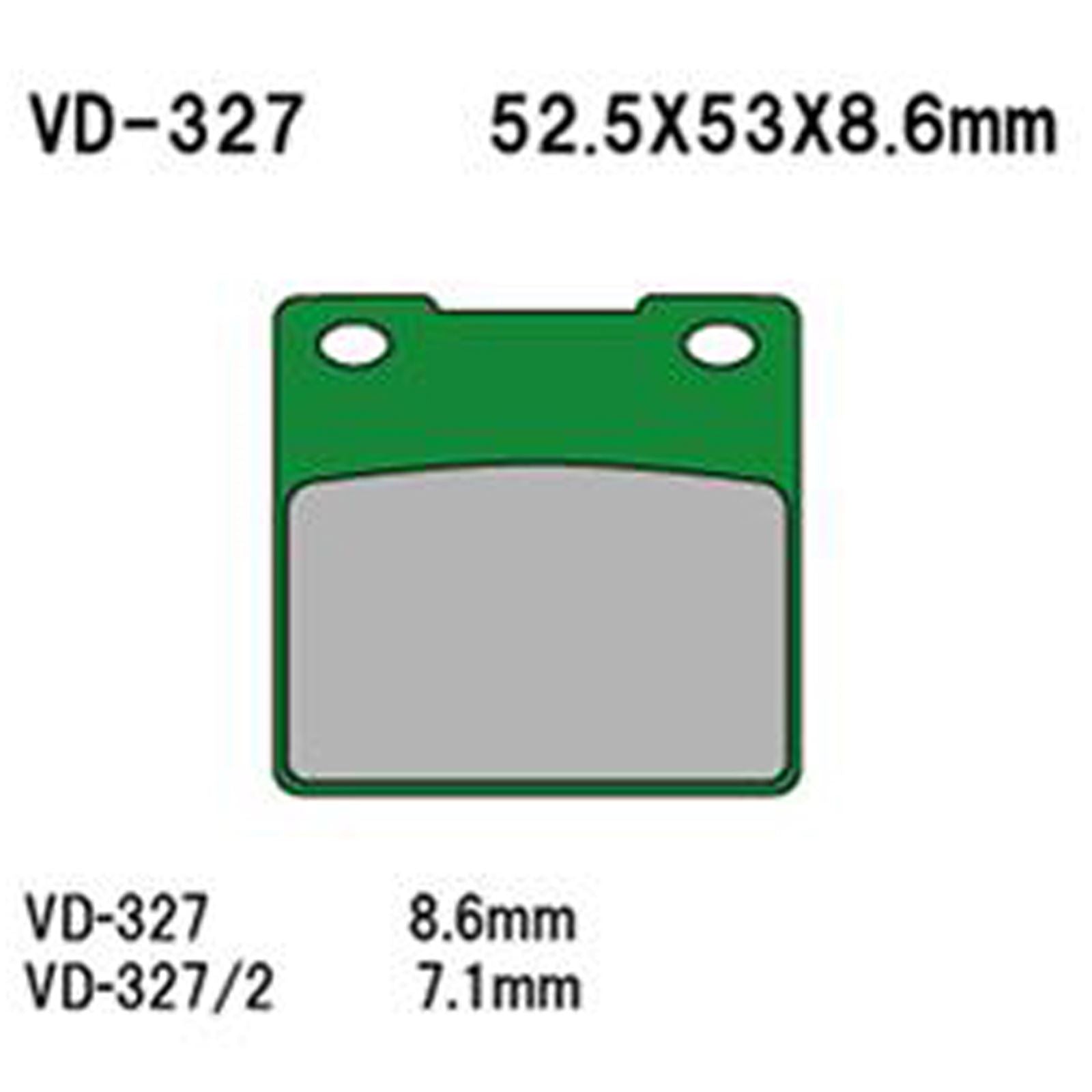 Vesrah Semi-Metallic Brake Pads - VD-327 [MPN: VD-327]_598604
