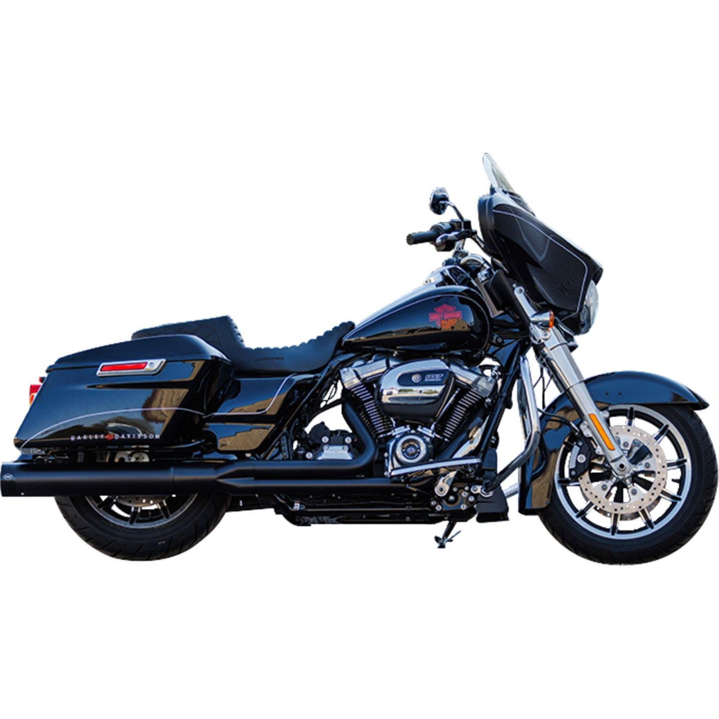 S&S Cycle 2-into-1 Sidewinder Exhaust System - 50-State - Black for M8 Touring 550-0759_1546716