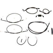 LA Choppers Midnight Cable Kit for 15" - 17" Ape Hanger Handlebars [MPN: LA-8321KT2-16M]_415763