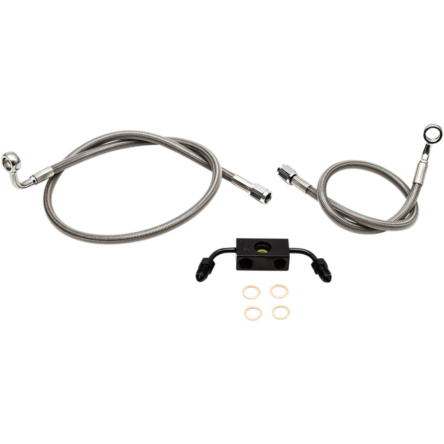 LA Choppers Stainless Steel Brake Lines - Sportster ABS [MPN: LA-8321B13]_416729