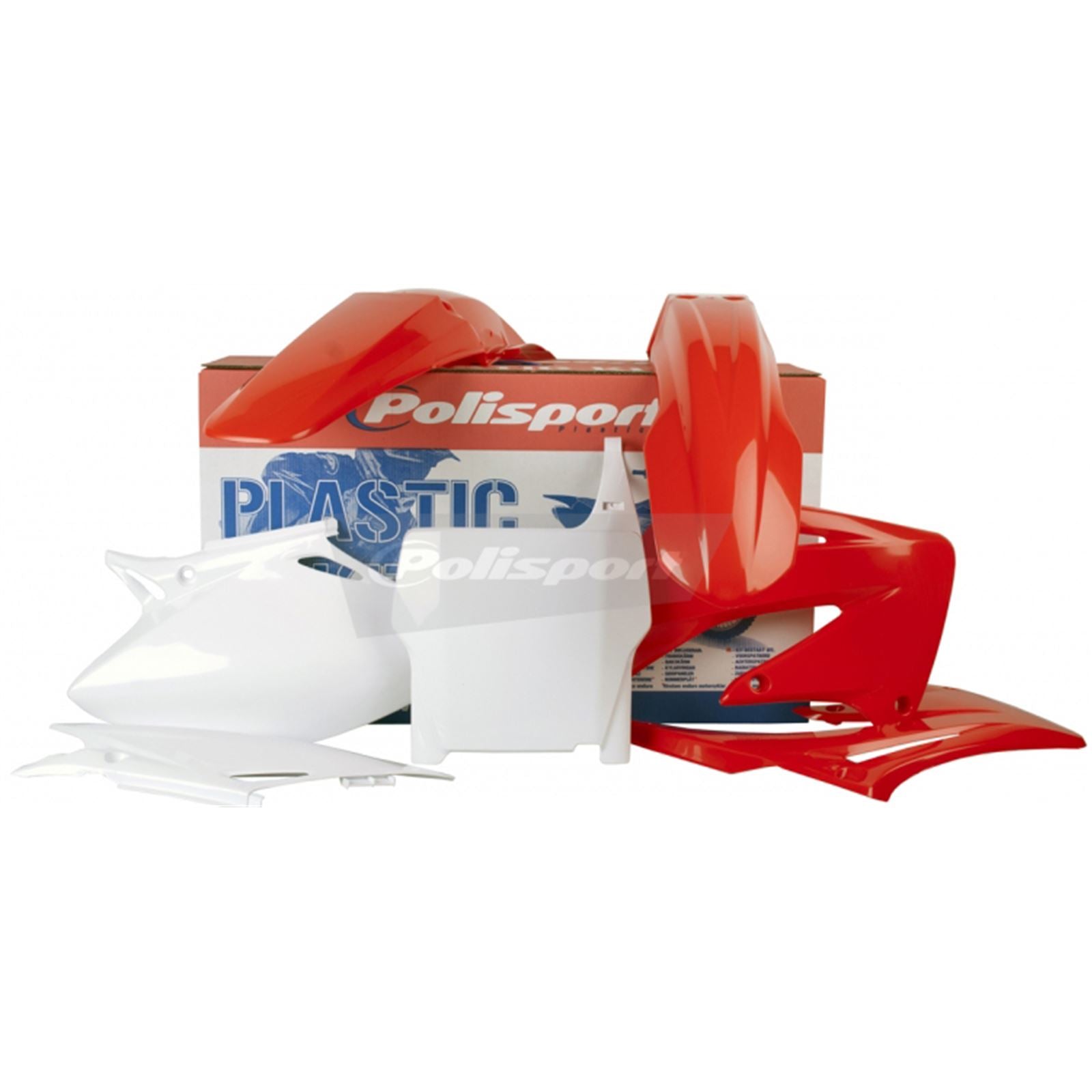 Polisport Plastic Body Kit Red/White 90109_280293