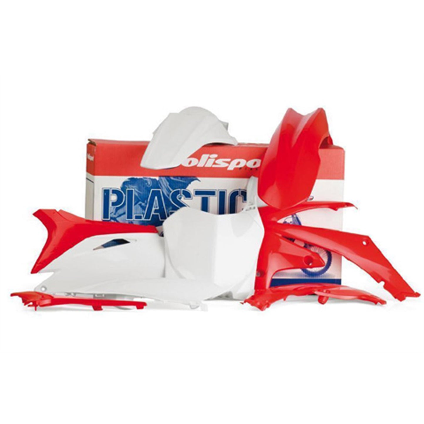 Polisport Plastic Body Kit Red/White 90109_598658