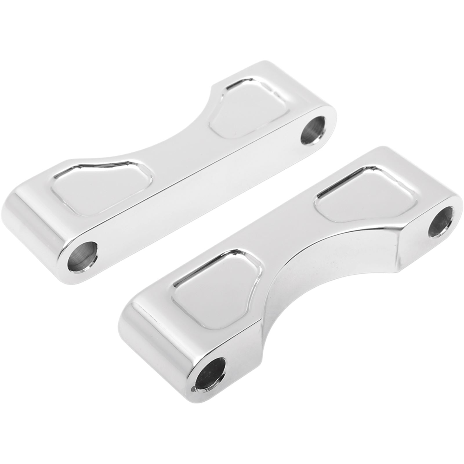 Klock Werks Hugger Front Fender Mounting Blocks for 21" Wheels - Chrome [MPN: KW05-01-0102-C]_409497
