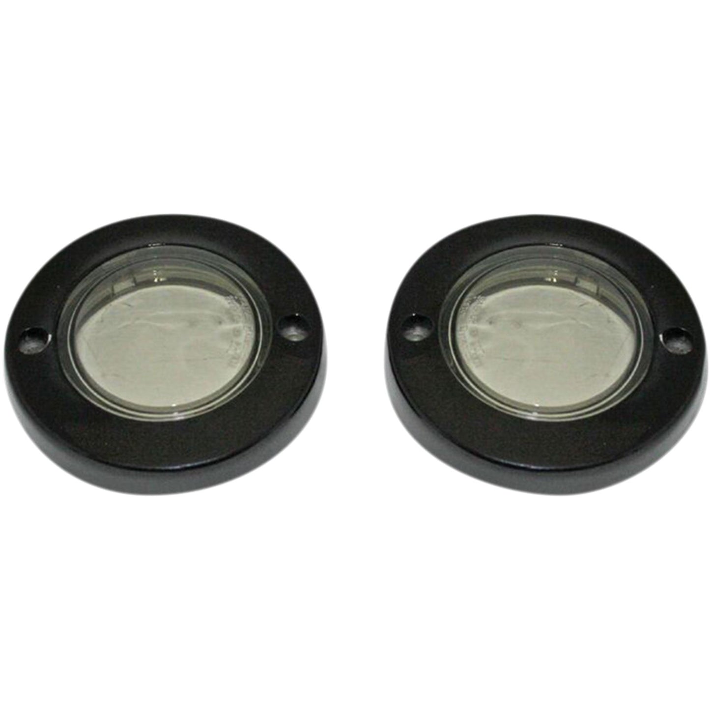 Custom Dynamics ProBEAM® Flat Bezel Turn Signal Adapters - Black/Smoke PB-FLAT-BEZ-BS_367469