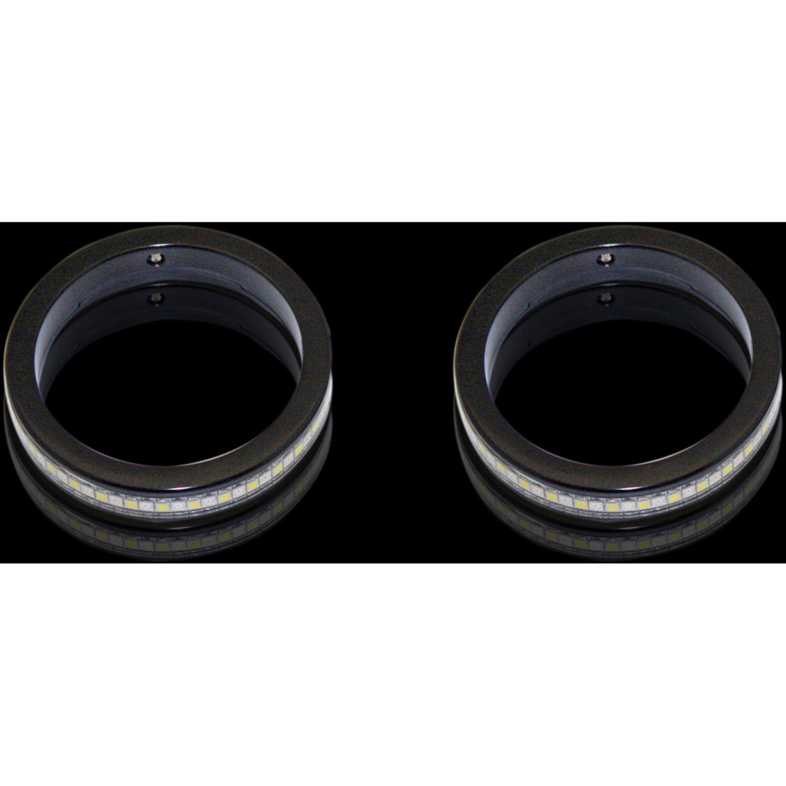 Custom Dynamics Turn Signals with Daytime Running Light - 37 mm - Black WA-37-AW-BS_367449