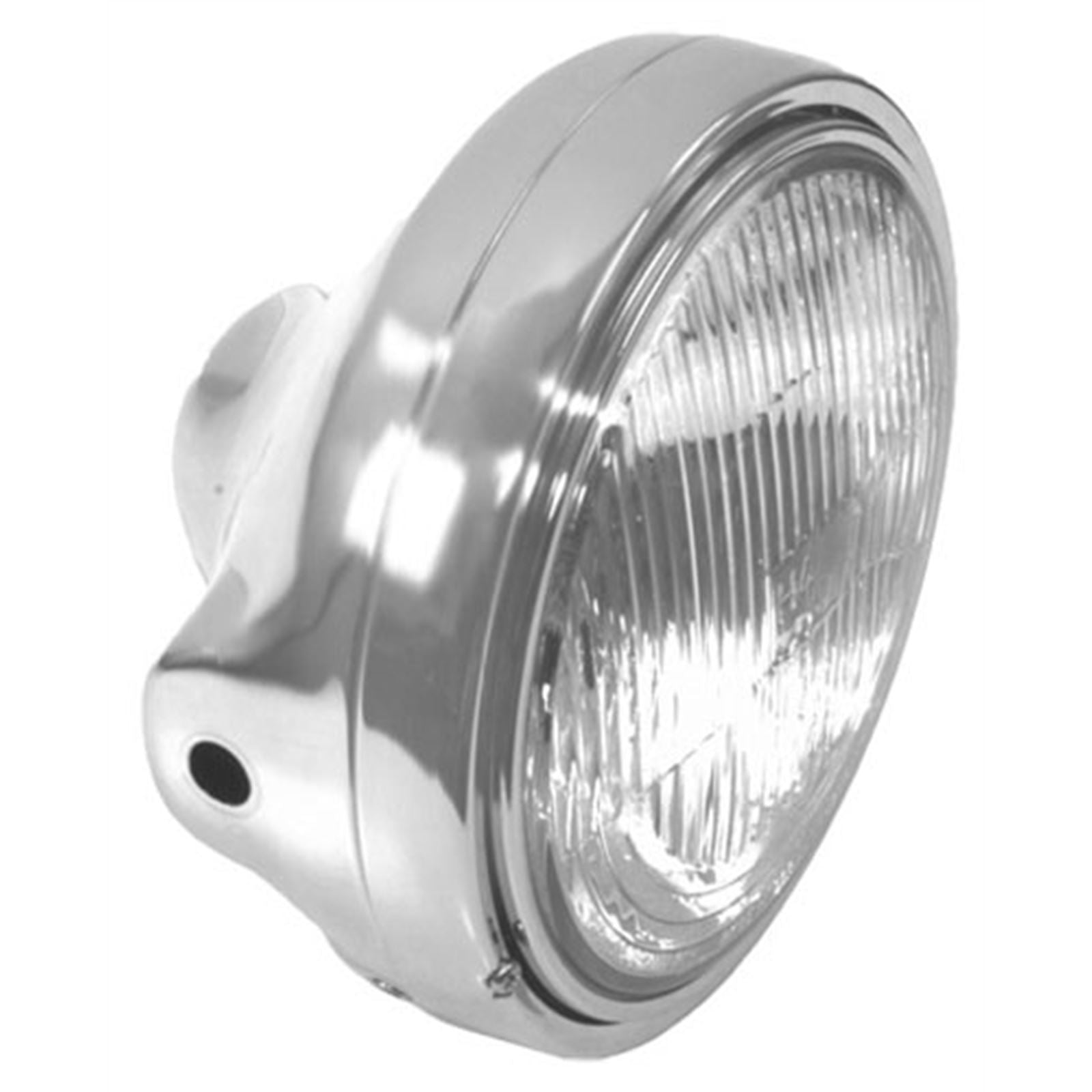 Emgo 7" Side Mount Headlamp Shell - Chrome 66-65040_598704