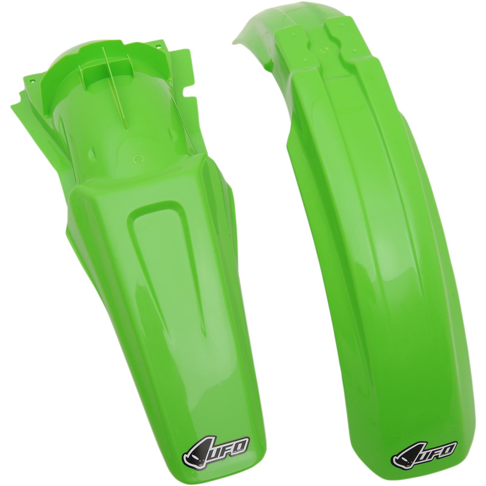 UFO Plastics Front and Rear MX Fender Kit - Green [MPN: KAFK200-999]_487803