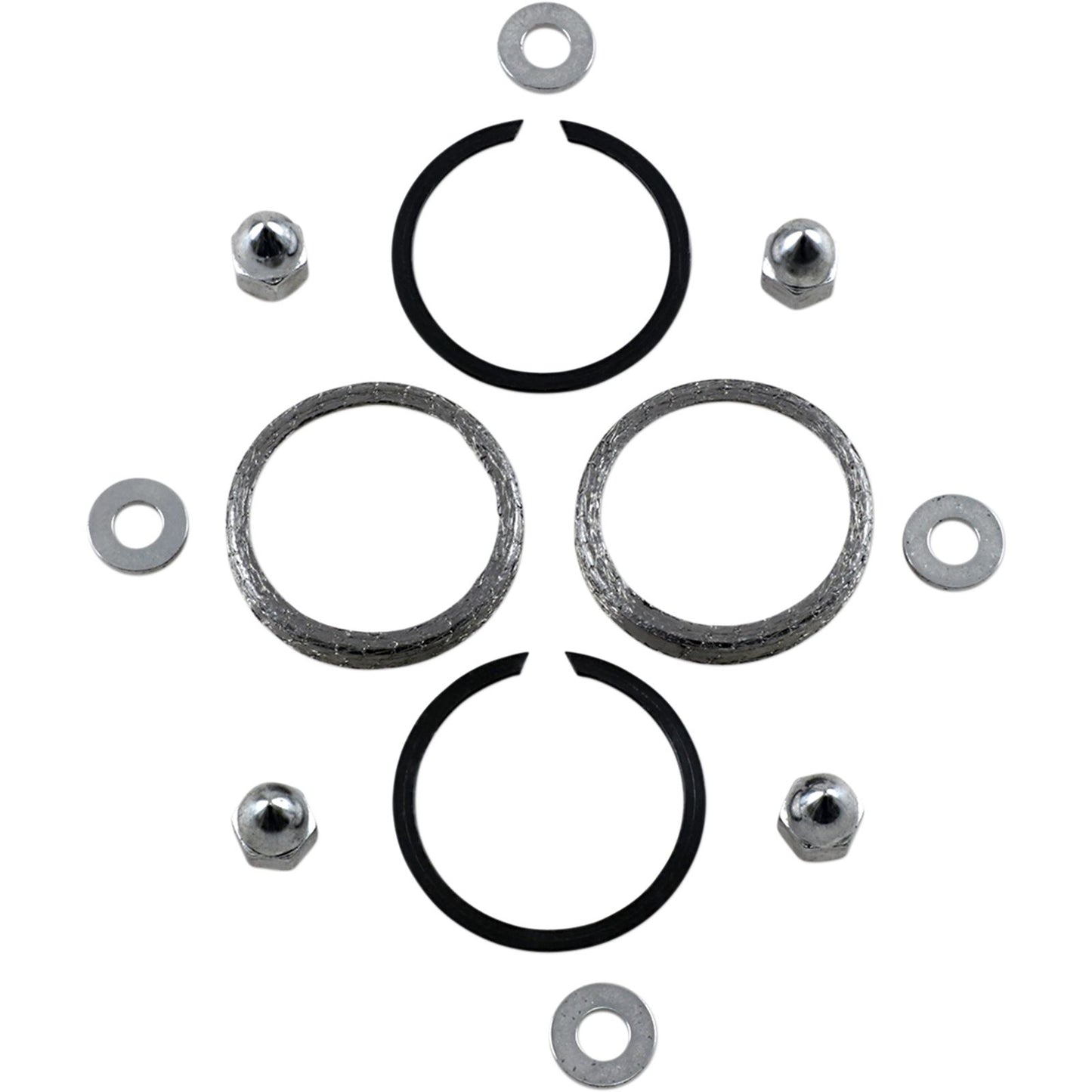 James Gaskets Exhaust Port Chrome Gasket Kit - Big Twin/XL [MPN: 65324-83-KWG1]_398777