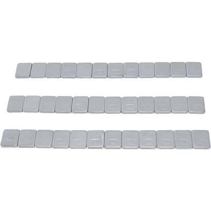 K&L Wheel Weights - Steel - Stick-On - Silver - 36 Pack 32-2415_403549