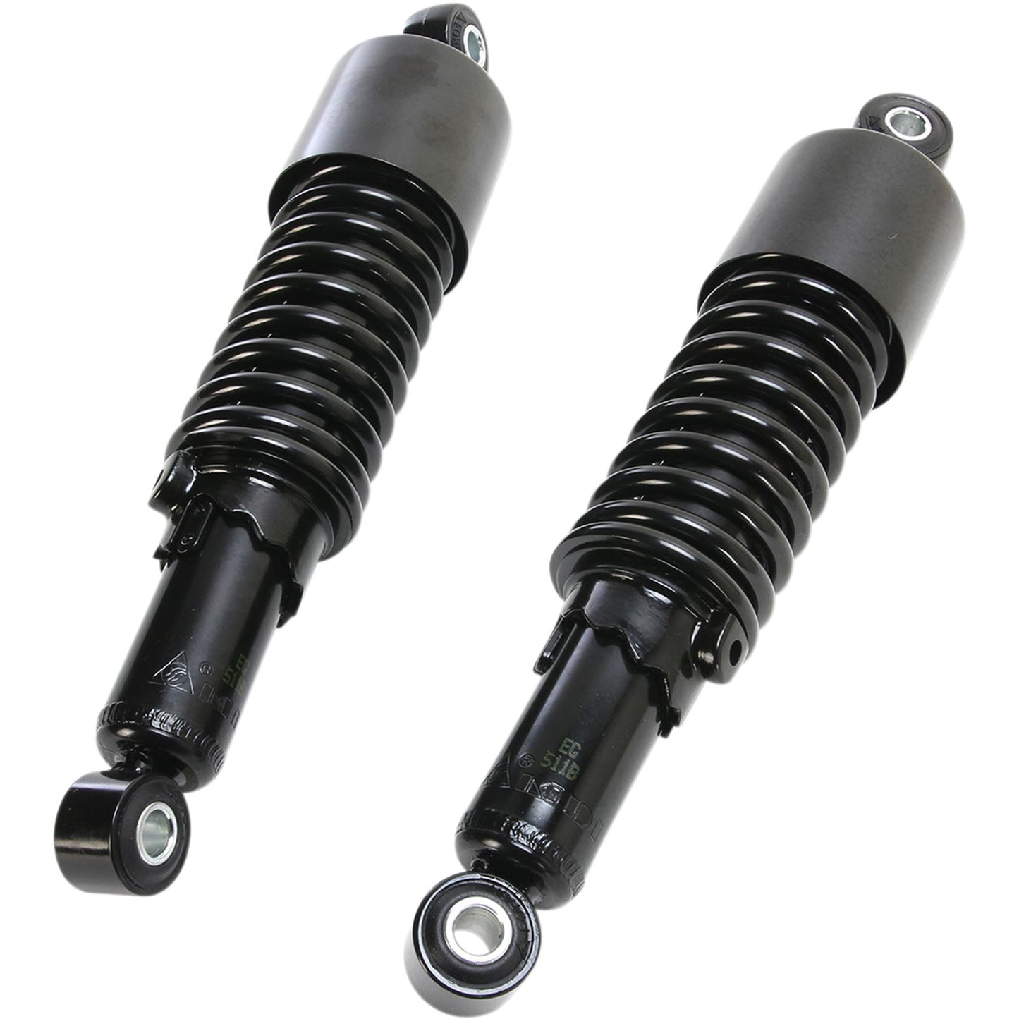 Emgo Custom Shorty Shocks with Shroud - Black Body/Black Spring Finish 17-05693B_381623