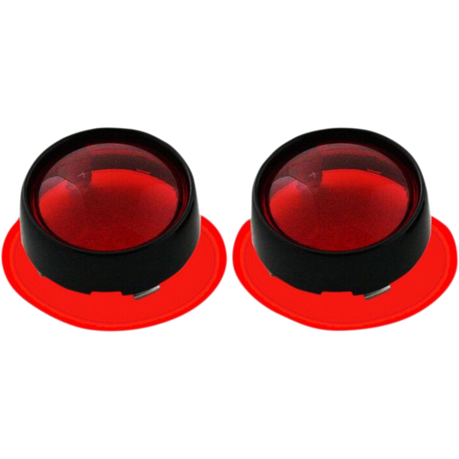 Custom Dynamics Bullet Signal Lenses - Black/Red PB-B-BEZ-BR_367463