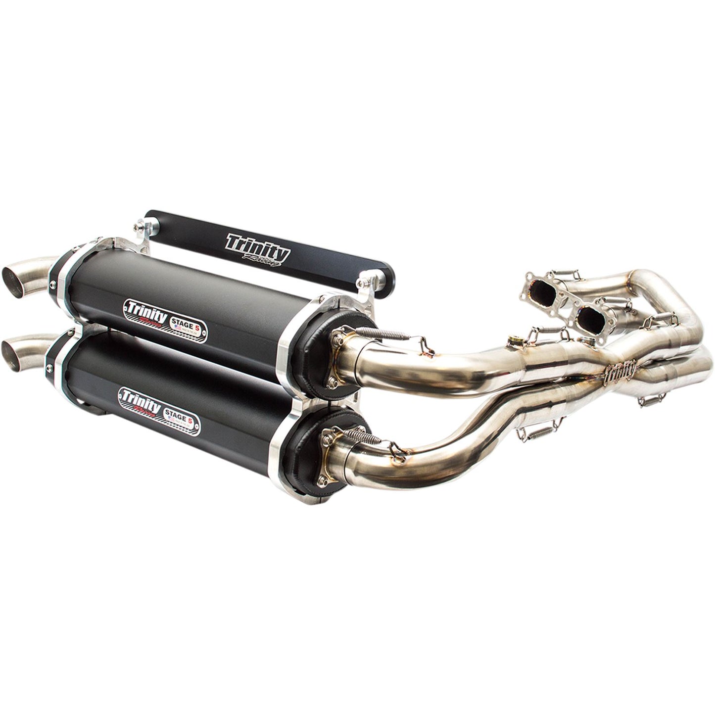 Trinity Racing Exhaust - Black - Dual [MPN: TR-4119D-BK]_485675