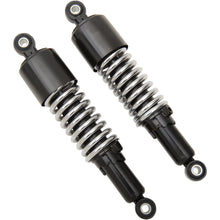 Emgo Custom Shorty Shocks with Shroud - Black Body/Chrome Spring Finish 17-05701_381638
