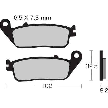 Vesrah Semi-Metallic Brake Pads - VD-156 [MPN: VD-156]_491557