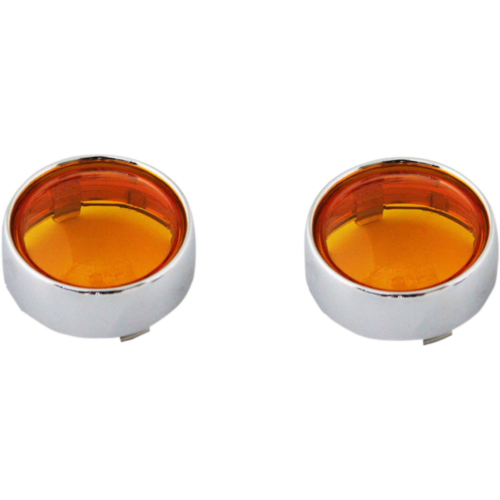 Custom Dynamics Bullet Signal Lenses - Chrome/Amber PB-B-BEZ-CA_367524