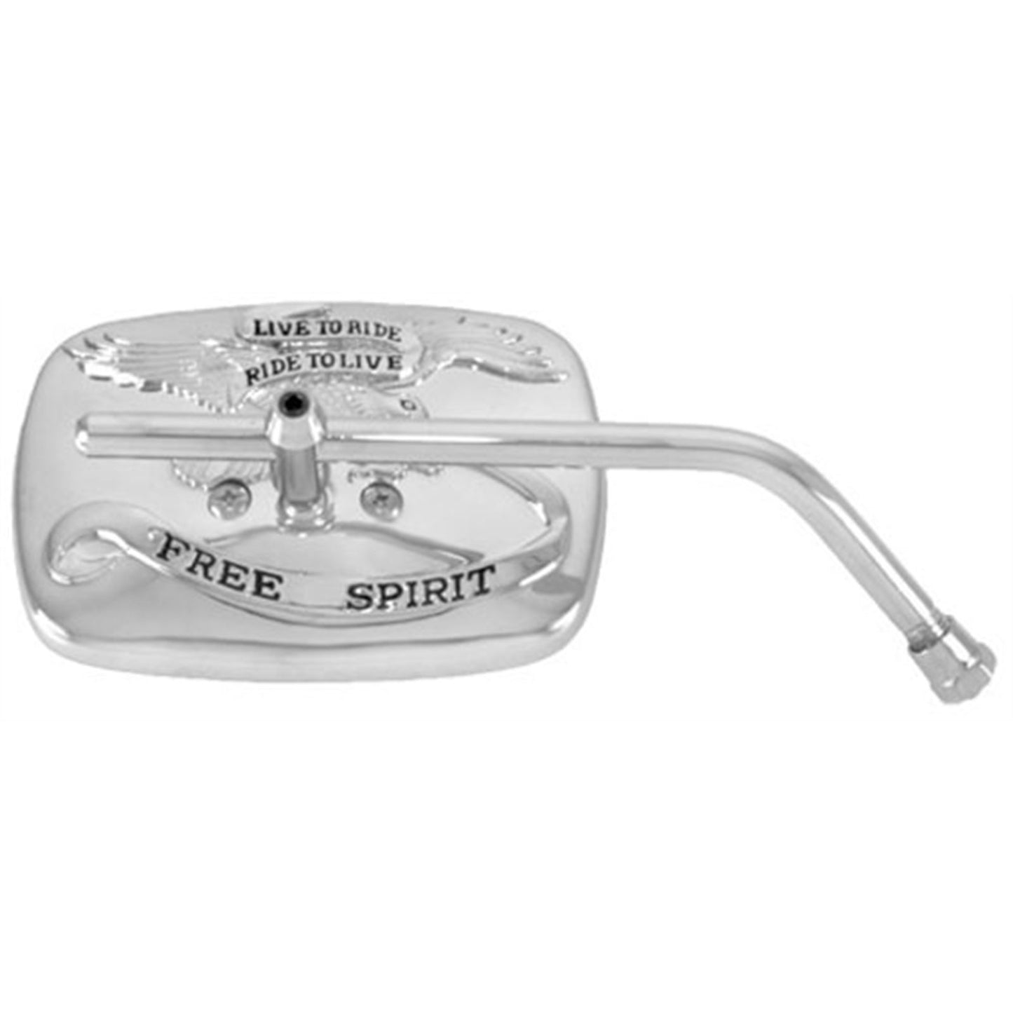 Emgo Live to Ride Free Mirror - Chrome/Gold - 10 mm - Right 20-31757A_598879