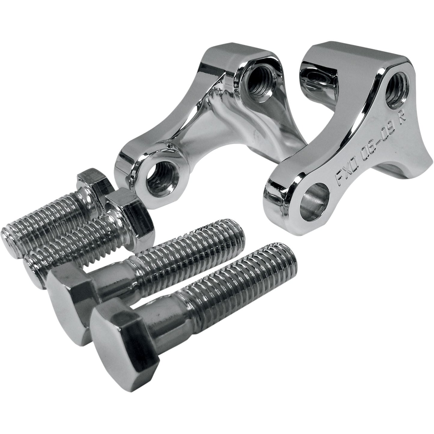 LA Choppers Rear Lowering Kit - Chrome - Lowers 1" - '06-'17 FXD [MPN: LA-7590-02]_416414
